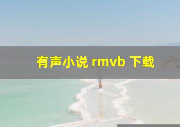 有声小说 rmvb 下载